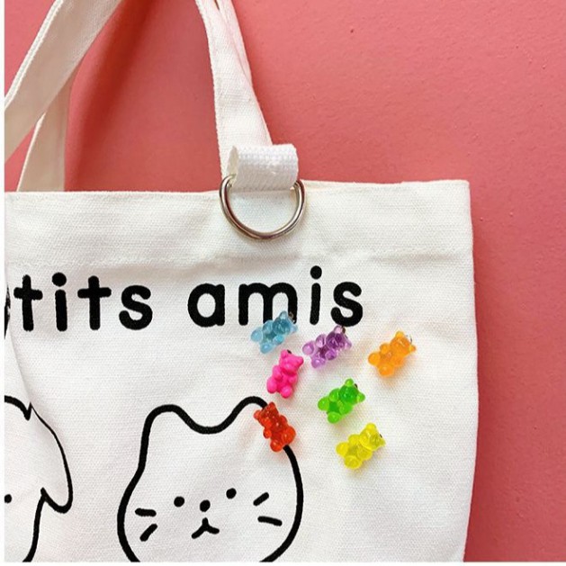 Huy Hiệu, Ghim Cài Áo, Balo Hình Kẹo Dẻo Gummy Bear Nhiều Màu
