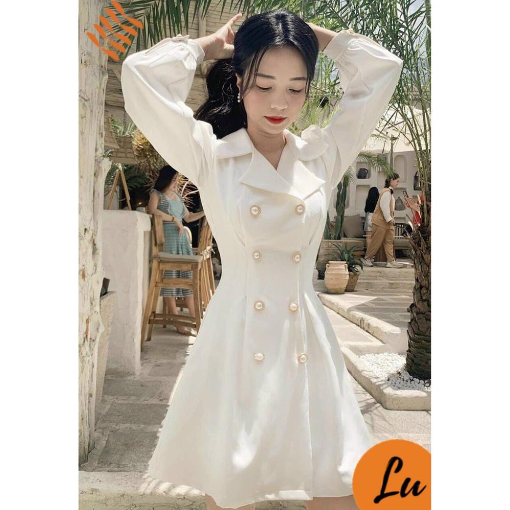 [Mẫu Yêu Thích] Váy Nữ Đẹp 💖FREESHIP💖 Đầm vest đính nút đầm dự tiệc sang trọng, thanh lịch  [Mẫu Mới 2021] 👗 * ྇ ྇