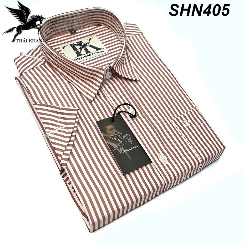 áo sơ mi nam ngắn tay công sở sọc ca ro vải COTTON LOẠI 1 loại áo sơ mi nam đóng hộp xuất khẩu SHN2 | BigBuy360 - bigbuy360.vn