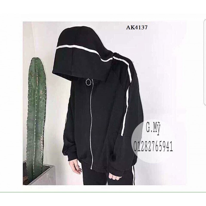Áo Khoác Dù Nữ 1 Sọc