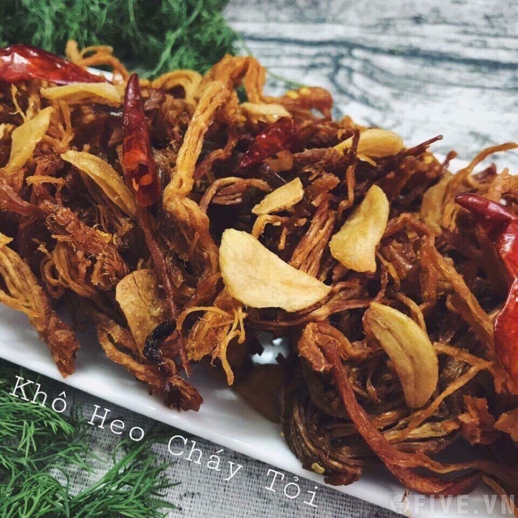 KHÔ HEO CHÁY TỎI LOẠI 1 500G