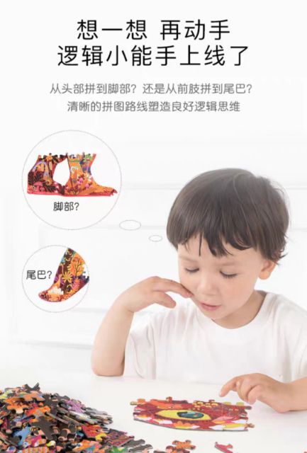 Tranh ghép nhiều mảnh khủng long Mideer-shop JamesBond Kids
