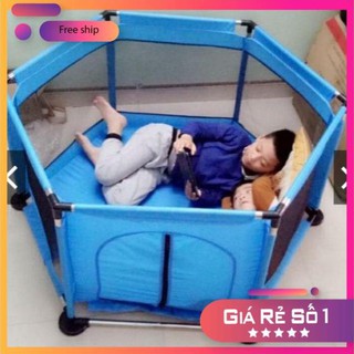 [Freeship - Xả Kho]  [Tặng 15 bóng] Quây Cũi Kiêm Nhà Bóng Khung Inox Tặng Kèm Bóng Đa Sắc