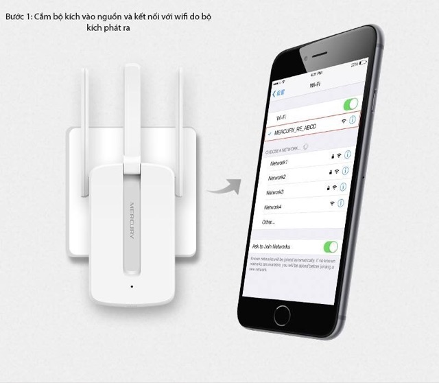 [SALE 10%] Bộ kích sóng wifi 3 râu, khuếch đại wifi 3 anten Repeater MW310RE tốc độ 300Mbps | BigBuy360 - bigbuy360.vn