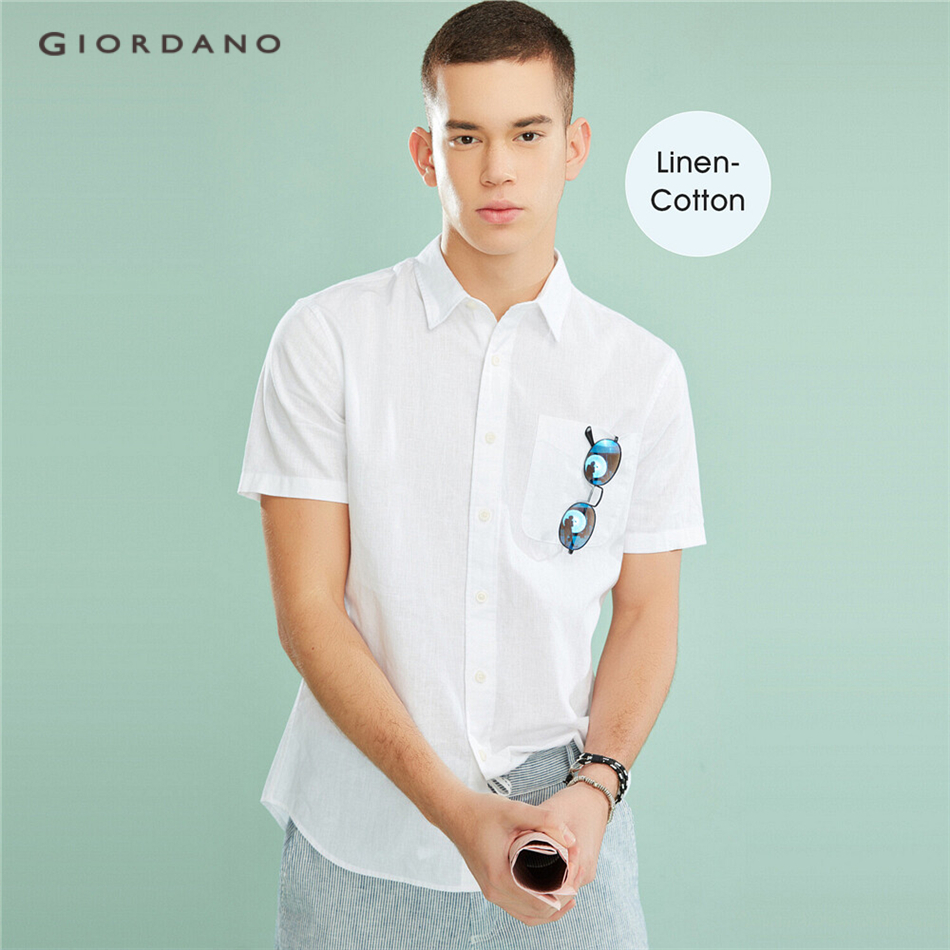 Áo Sơ Mi Giordano 90049482 Tay Ngắn Dáng Ôm Một Túi Thời Trang Nam | BigBuy360 - bigbuy360.vn