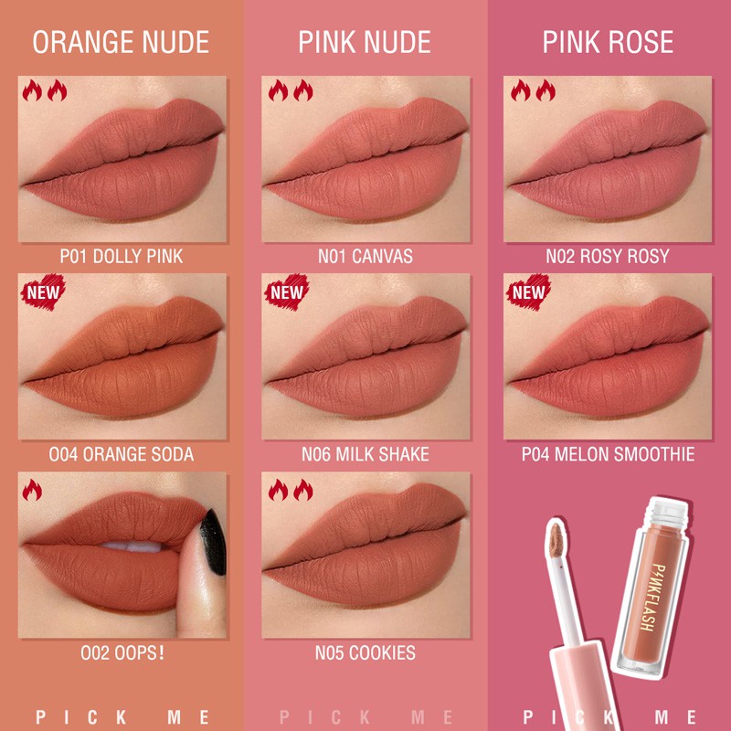 Son môi trang điểm RIPE GIRL dạng lỏng màu lì mềm mịn dưỡng ẩm lâu trôi hiệu quả