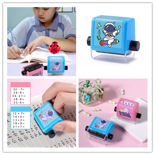 Bộ 100 Con Dấu Lăn Đơn Giản Hỗ Trợ Dạy Học Cho Bé