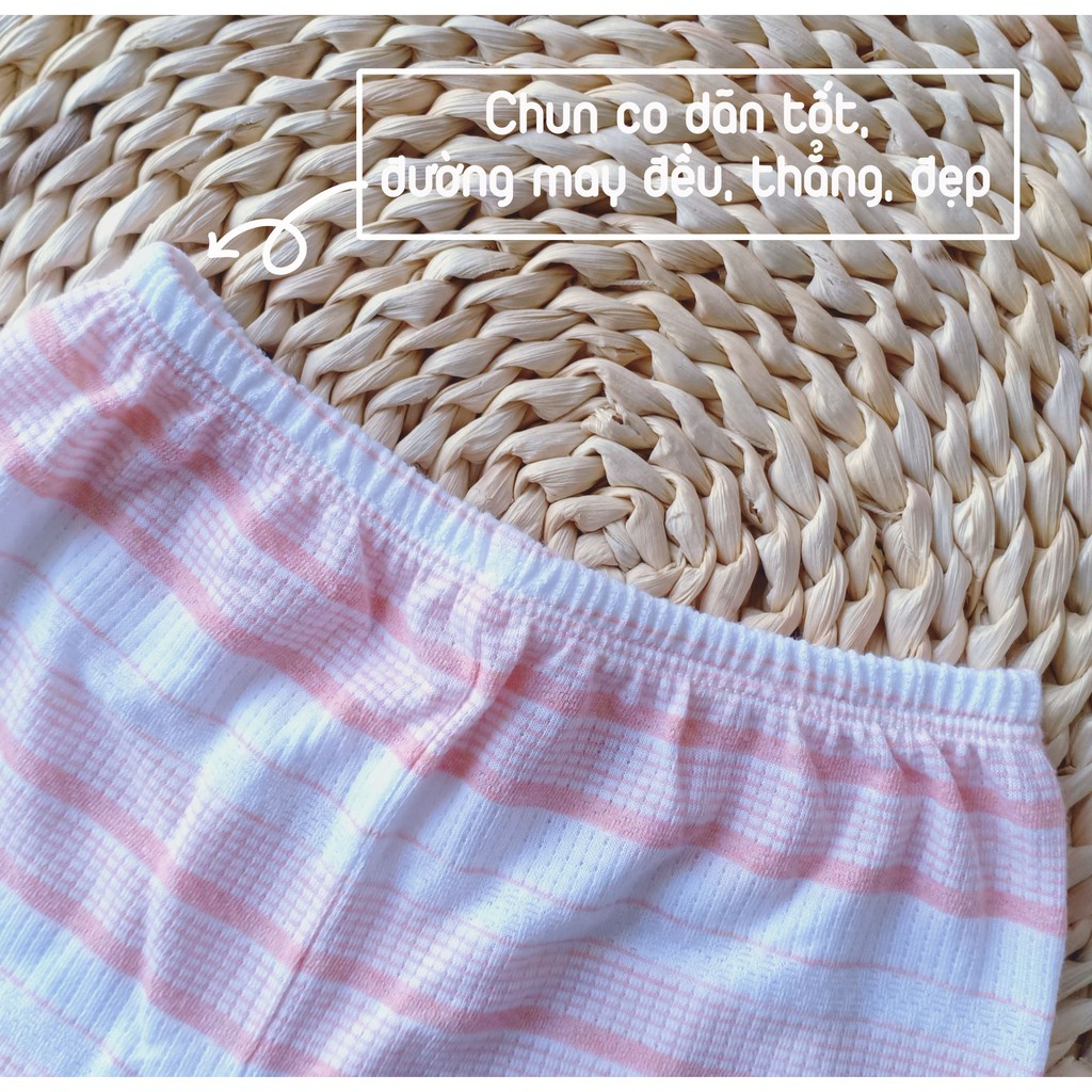Bộ quần áo ba lỗ sợi tre NUS họa tiết & kẻ sọc cho bé trai, bé gái (size từ 3 tháng đến 4 tuổi)