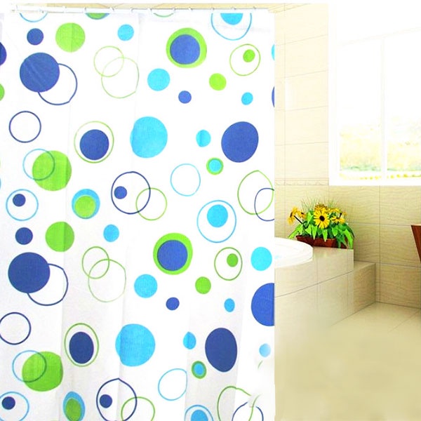 Rèm Nhà Tắm Chống Thấm Nước Kích Thước 150*150cm Kèm 10 Móc Treo
