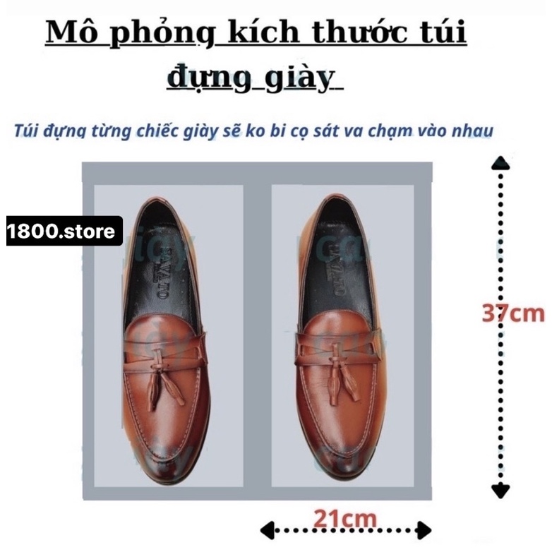 Túi Vải Đựng Giày Dép(21x37) - Túi Bọc Túi Xách, Bảo Quản Giày Dép Khỏi Bụi Bẩn(1 Cái)