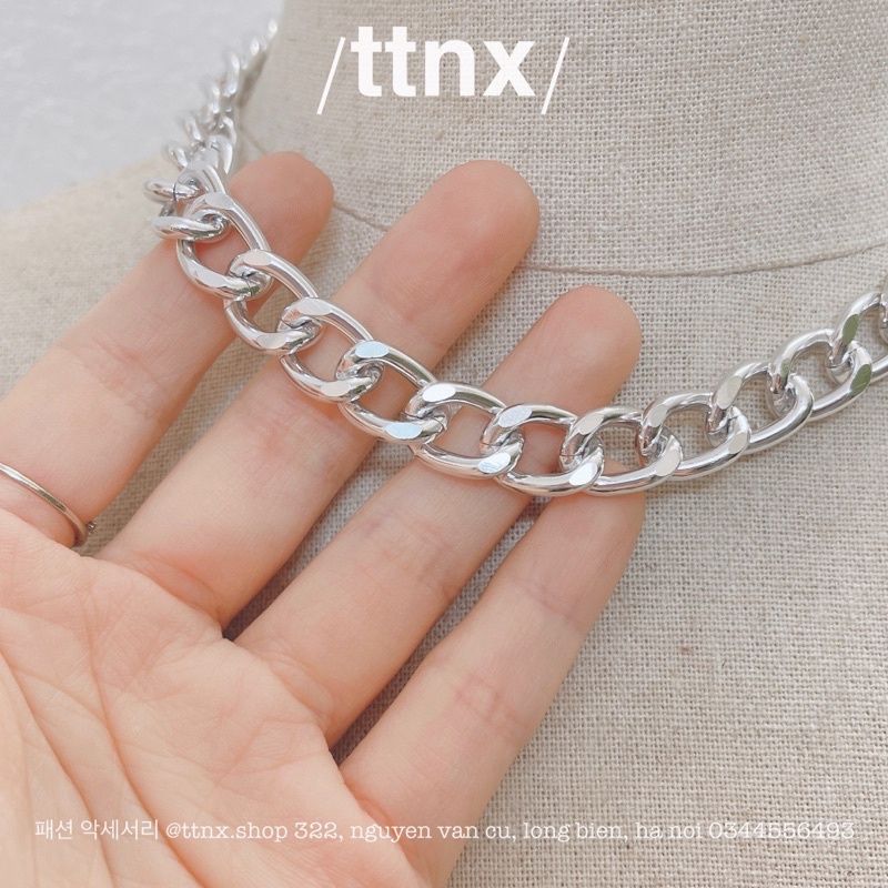 Vòng cổ bản to hàng cao cấp phong cách Hàn Quốc ⚡FREESHIP⚡