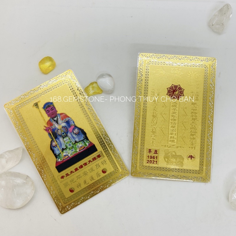 Kim Bài Thái Tuế - Tài Lộc - Bình An, Mang Bỏ Túi, Ốp Điện Thoại