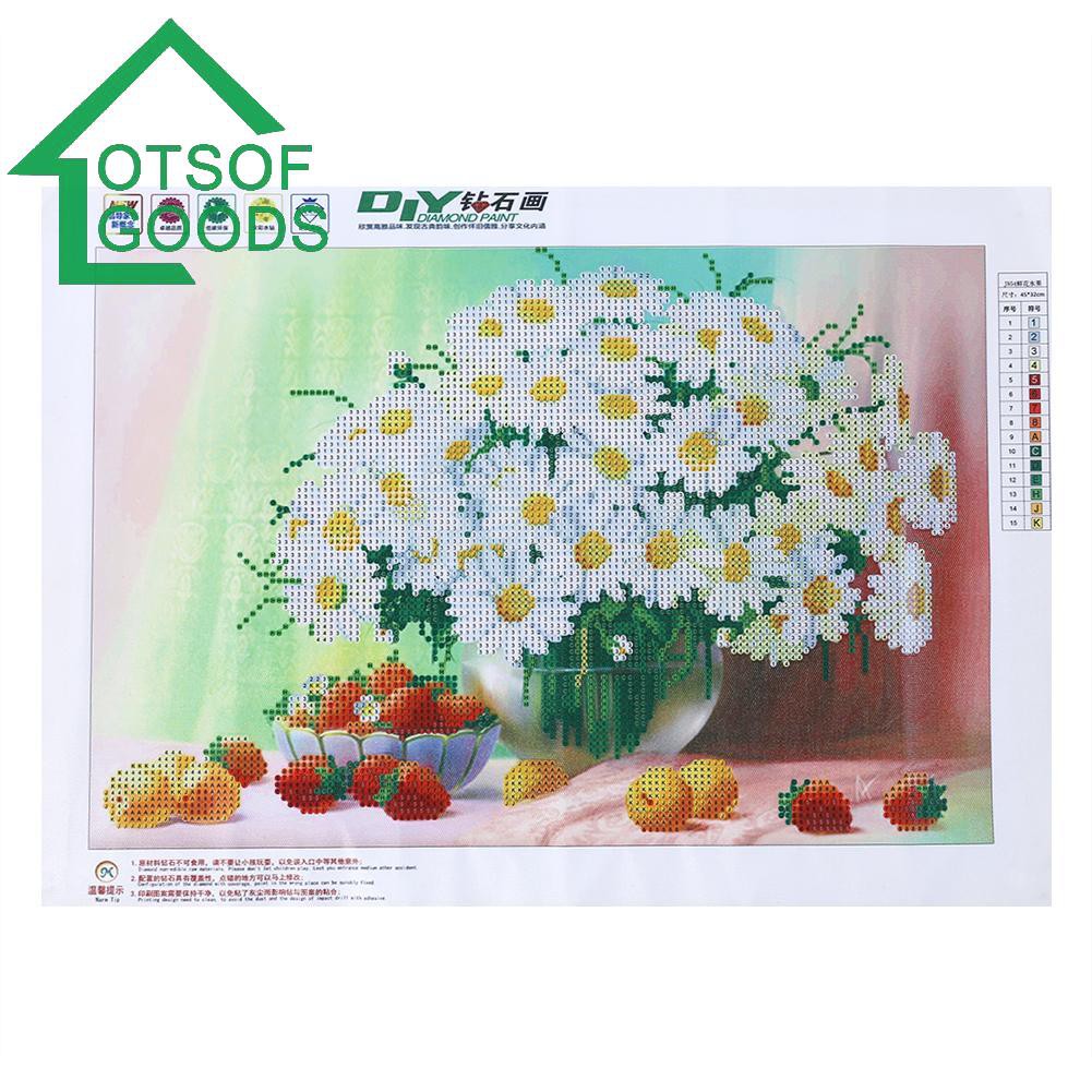 Tranh đính đá tự làm trang trí 5D hình hoa quả | BigBuy360 - bigbuy360.vn