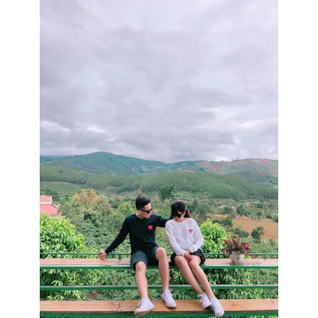 Áo Đôi Thu Đông Nỉ Hình Tim Dáng Rộng | BigBuy360 - bigbuy360.vn