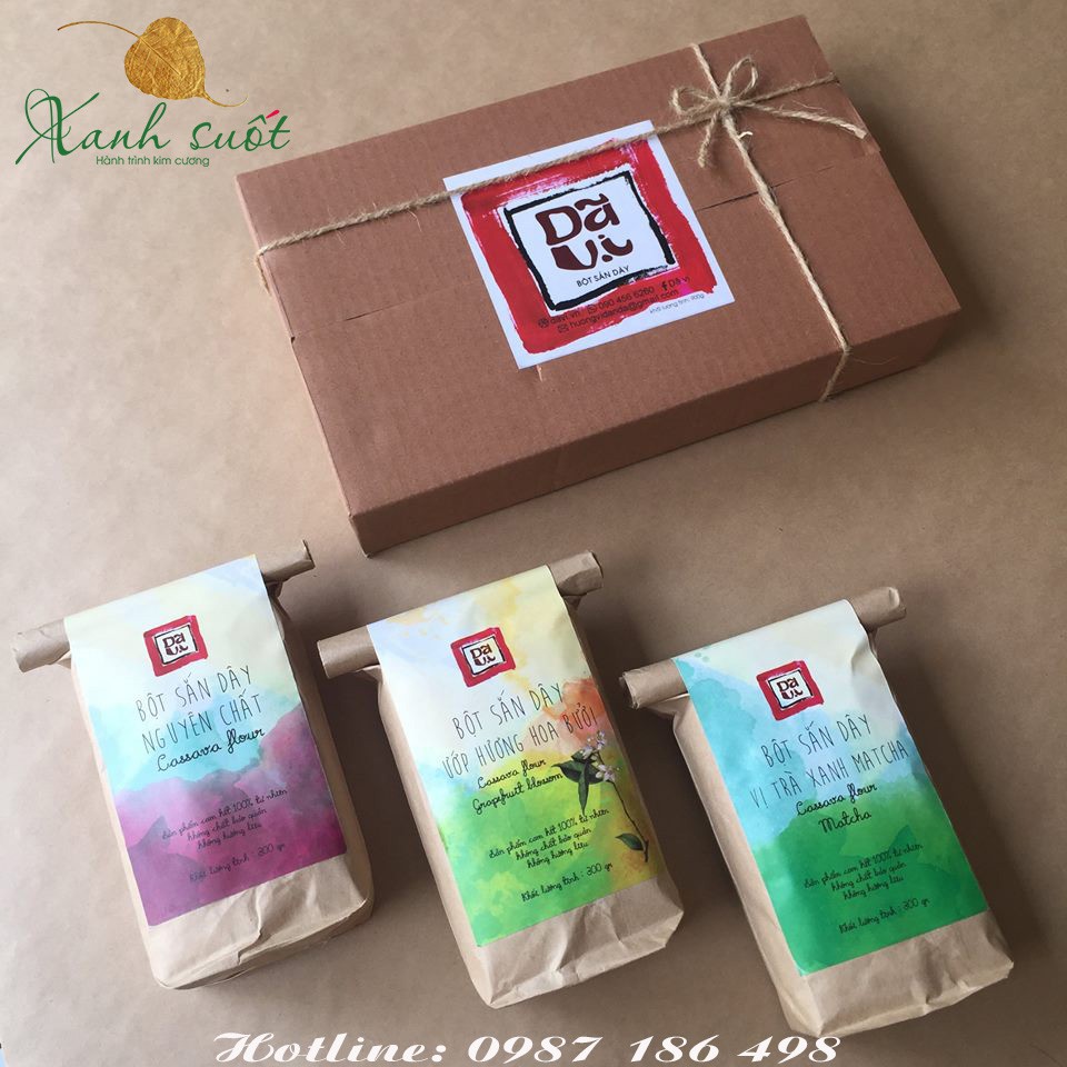 [Dã Vị] Bôt Sắn Dây Nguyên Chất 300gr- Cassava Flour