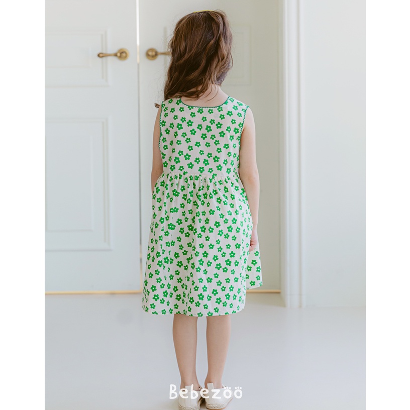 Váy bé gái Hàn Quốc Bebezoo cao cấp _ Green Daisy