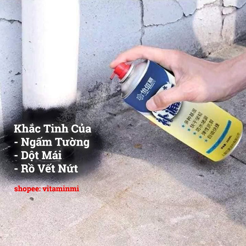 BÌNH XỊT CHỐNG THẤM TƯỜNG DỘT MÁI - NANO ĐA NĂNG - 450 ml (Giá Tốt cho Mọi Nhà)