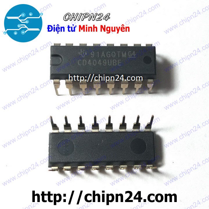 [2 CON] IC CD4049 DIP-16 (CD4049BE 4049)