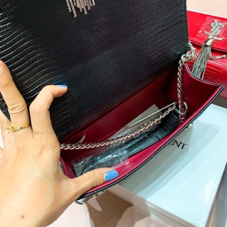 Túi Y.S.L rắn , logo nạm đá (size22) Full box