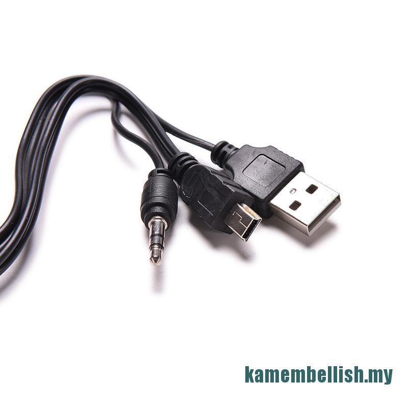 Dây Cáp Âm Thanh Chuyển Đổi Cổng 3.5mm Usb Sang Mini Usb Cho Loa Mp3 / 4