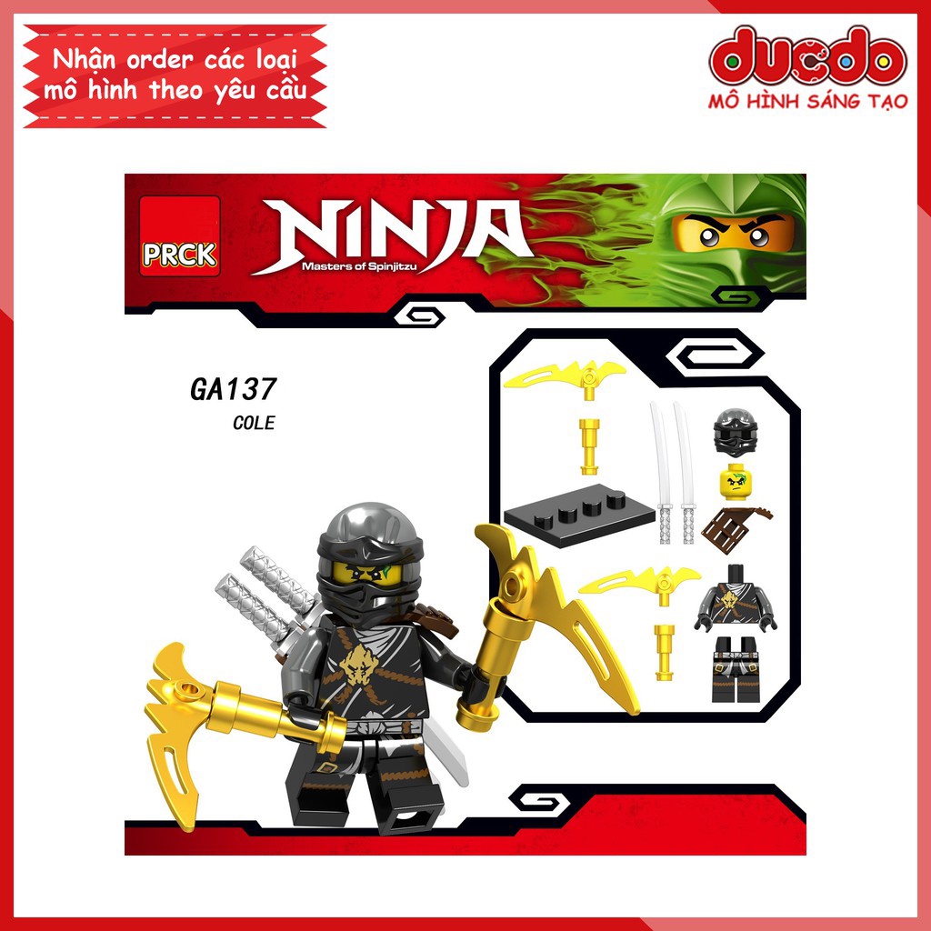 Minifigures các nhân vật Ninjago tuyệt đẹp - Đồ chơi Lắp ghép Xếp hình Mini Mô hình Ninja LeLe GA137-A142