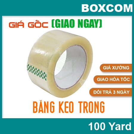 HCM-GIAO NGAY - Băng keo trong 1 cuộn 100 Yard