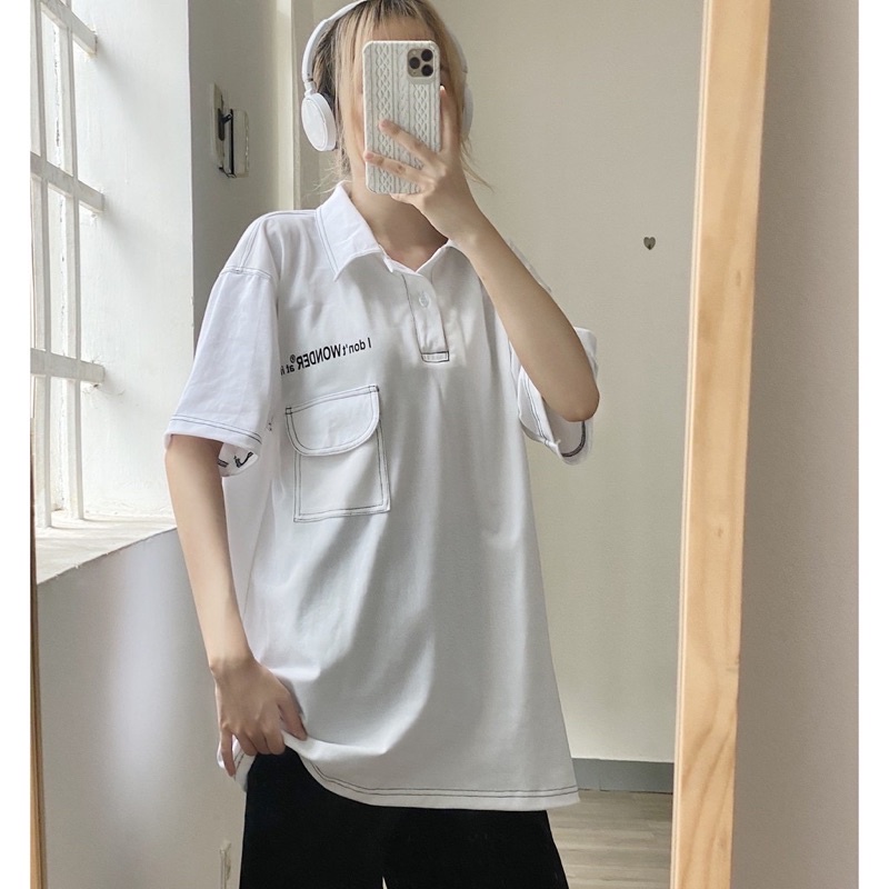 Áo phông /Áo thun Polo UNISEX form rộng /Polo cộc tay WONDO [Unisex Nam/Nữ siêu đẹp hàng cao cấp loại 1♥️ ] | BigBuy360 - bigbuy360.vn