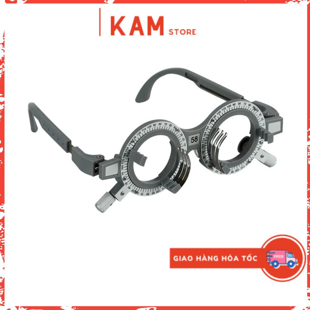 Gọng Kính Kiểm Tra Thị Lực mắt | Gá Cài Mắt Kính theo PD 56 -> 66mm | KAM Store