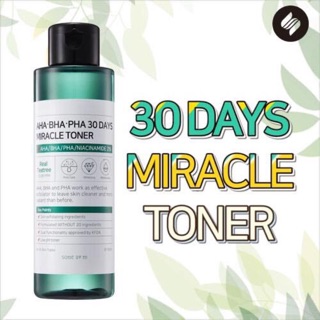 Toner aha bha pha 30 days micrale some by me ( nước hoa hồng mụn aha bha pha 30 ngày)