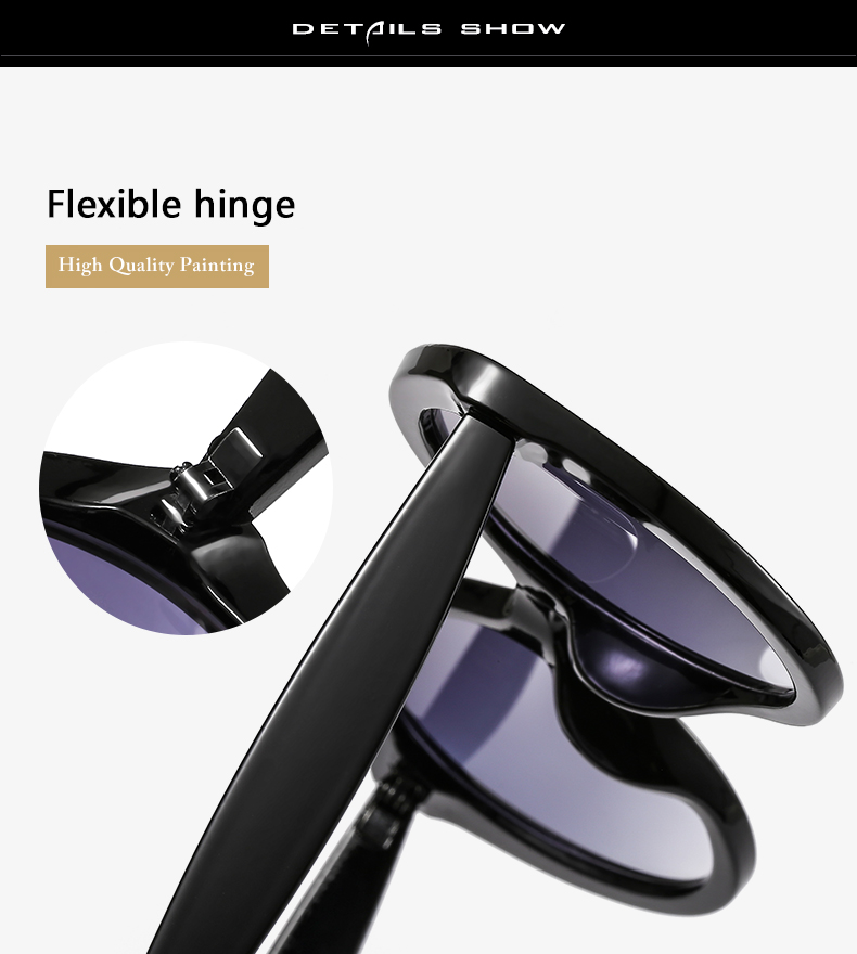 Kính Mát Mắt Mèo Gọng Kim Loại Phong Cách Retro Cho Nữ