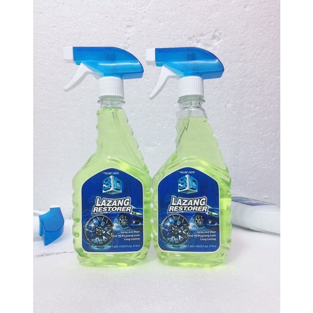 Tẩy ố Vành LaZang- Làm Sáng Logo, Nẹp Mạ Crom AUTO3D.(500ml)