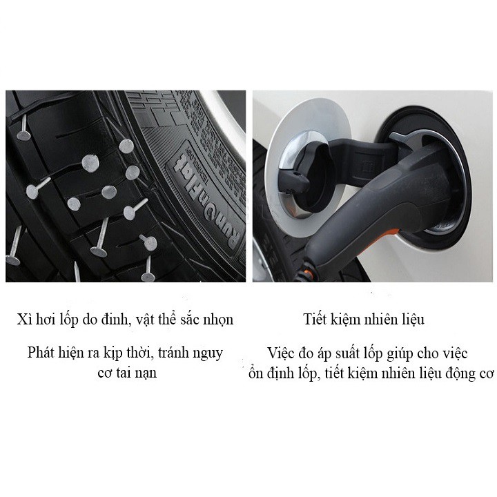 Thiết bị đo áp suất lốp ô tô TPMS + Máy bơm lốp SIÊU NHANH CAO CẤP MICHELIN 4399ML + Tặng 1 bộ vá lốp xe không ruột