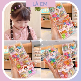 Set Chun Cột Tóc, Kẹp Mini Siêu Dễ Thương Cho Bé