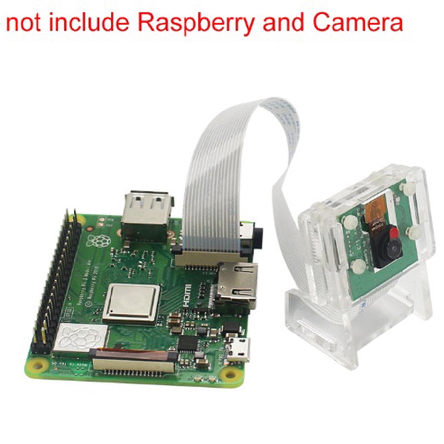 Set 2 Giá Đỡ Camera Bằng Acrylic Trong Suốt Cho Raspberry Pi V2 Camera Và Ov5647 Mini
