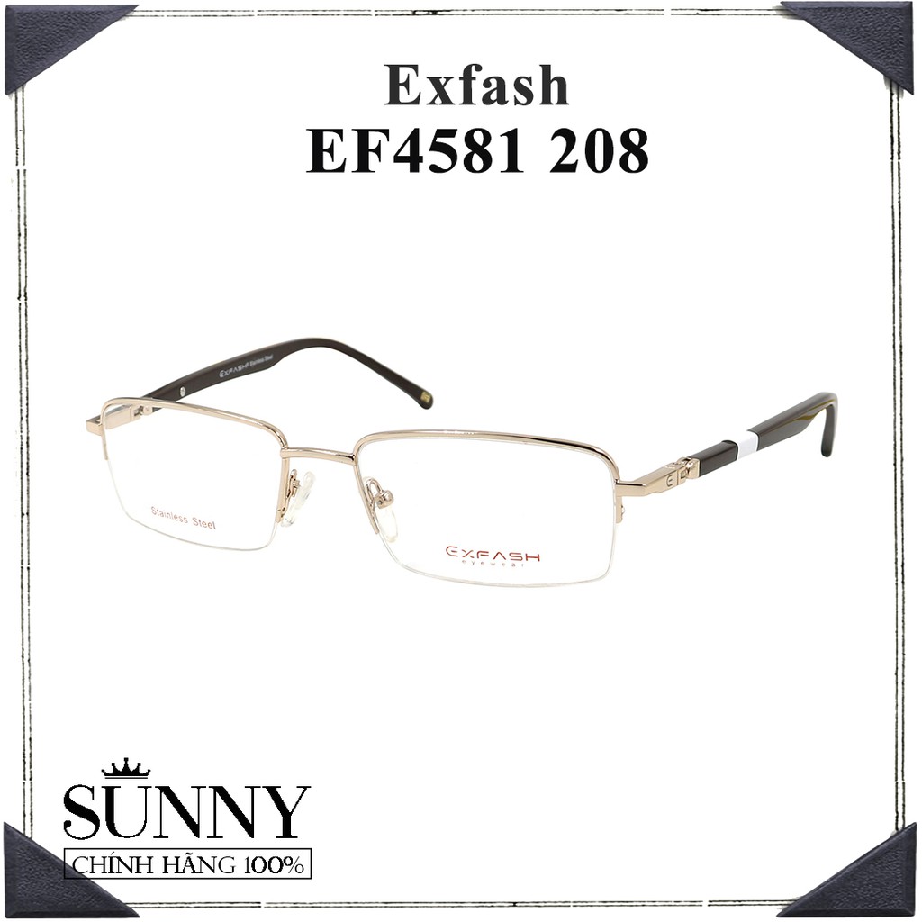 EF4581 208 (54-18-138) - kính mắt Exfash chính hãng Korea, kèm tem thẻ chống hàng giả do bộ công an cấp