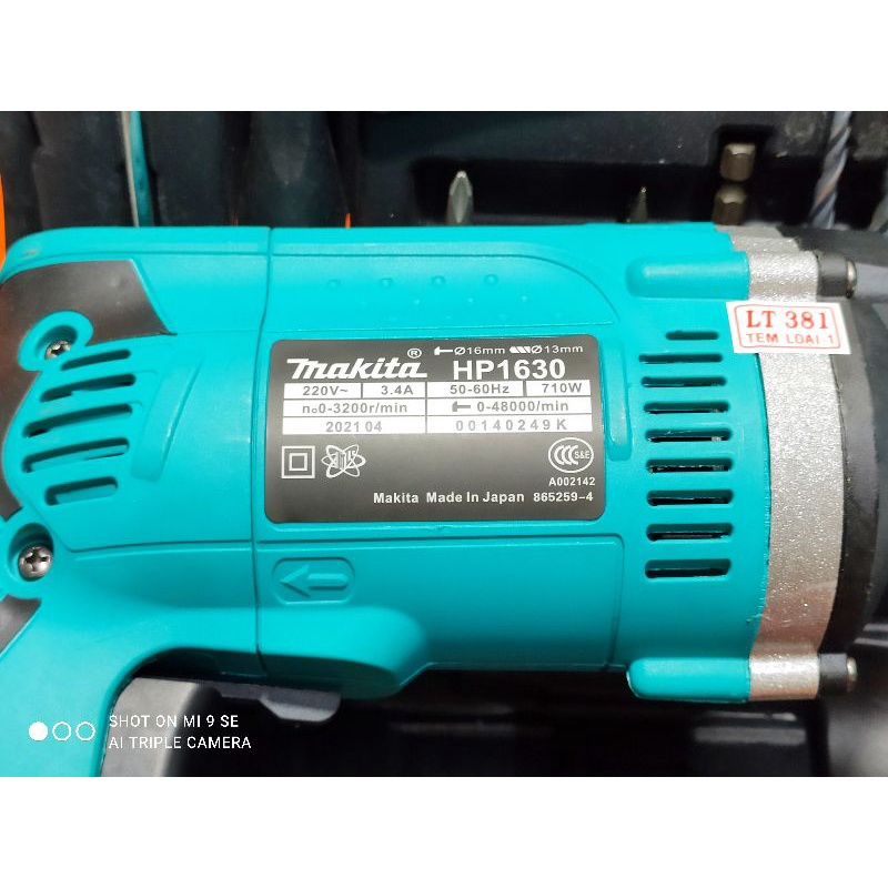 Máy khoan Makita tặng vali đủ đồ nghề 1200W lõi đồng