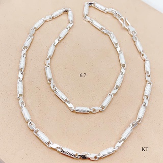 Dây chuyền Bạc S990 nam ống xoắn