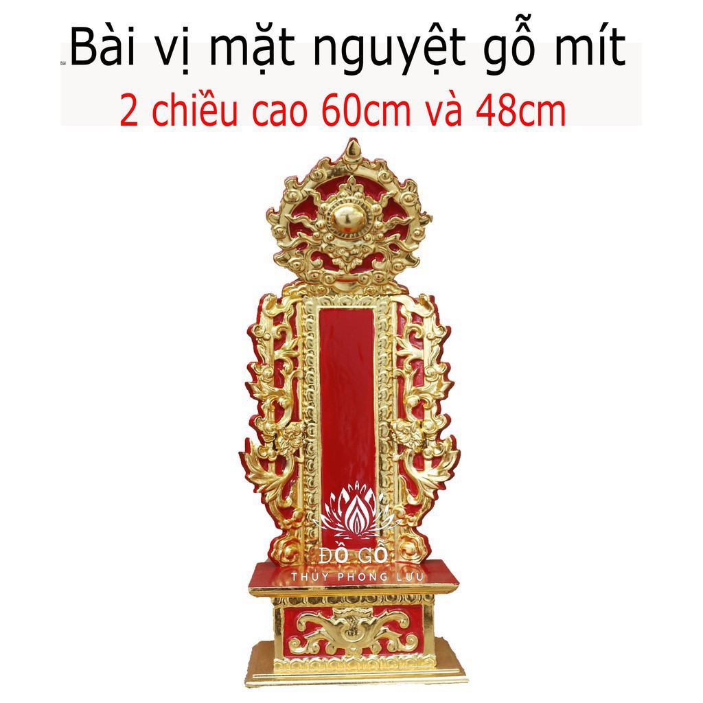 Bài vị mặt nguyệt thờ gia tiên - cao cấp sang trọng