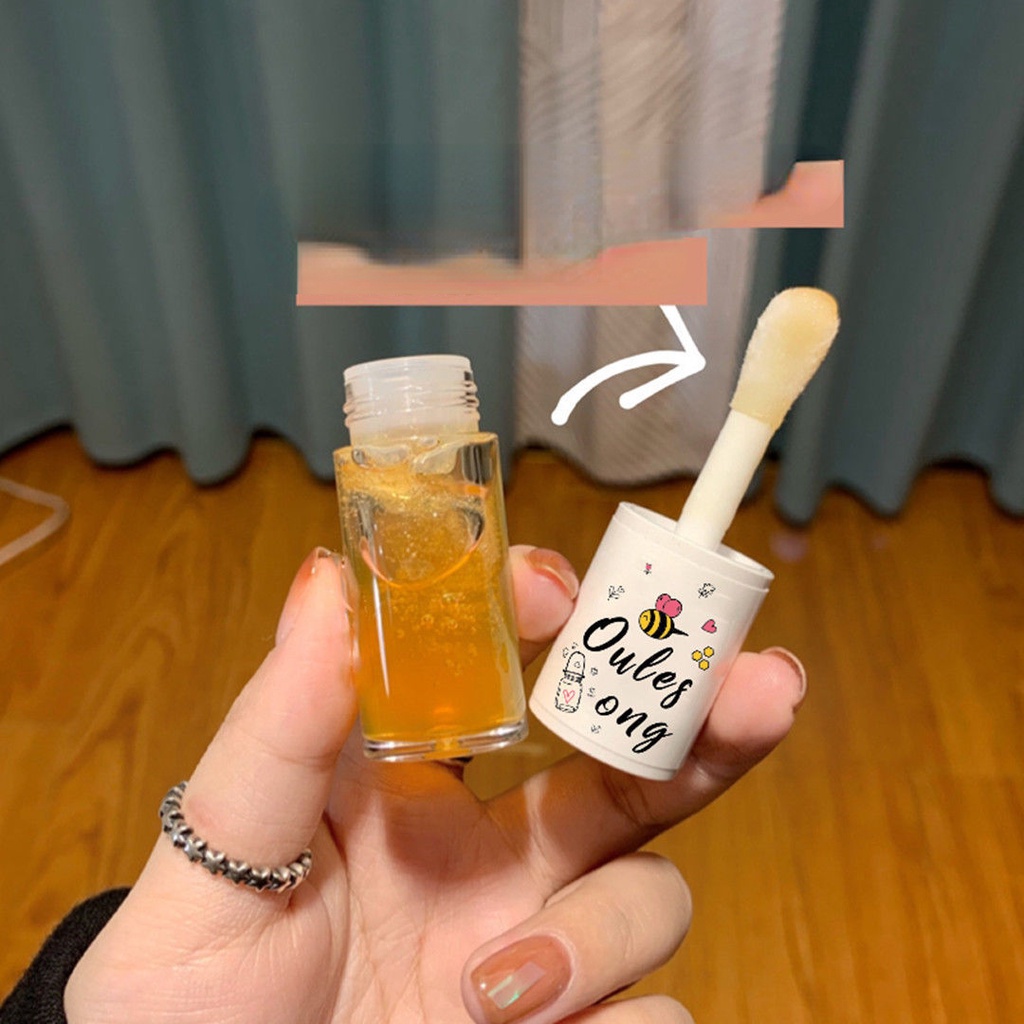 Mặt Nạ Môi Chiết Xuất Sữa Mật Ong / Đào Dưỡng Ẩm Tẩy Tế Bào Chết Làm Sáng Màu Môi