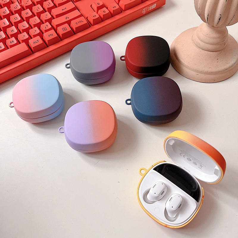 Vỏ bảo vệ hộp sạc tai nghe bluetooth không dây Baseus Encok Tws Wm01 Plus cứng chống sốc mặt nhám màu gradient