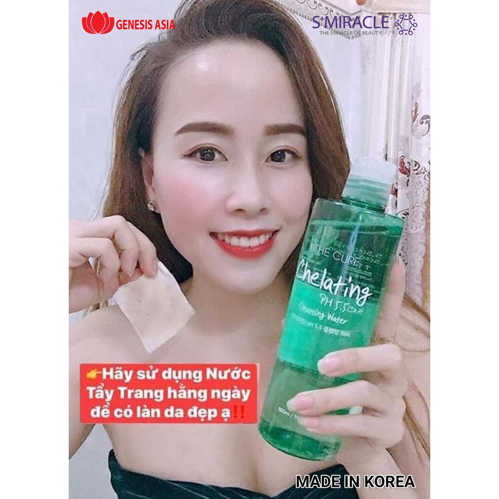 Nước tẩy trang The Cure Chelating Smiracle 500ml chính hãng Hàn Quốc | BigBuy360 - bigbuy360.vn
