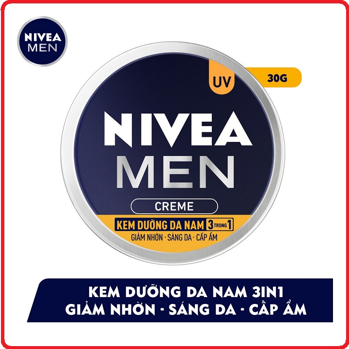 Kem dưỡng da nam Nivea Men Creme 3 trong 1 30ml