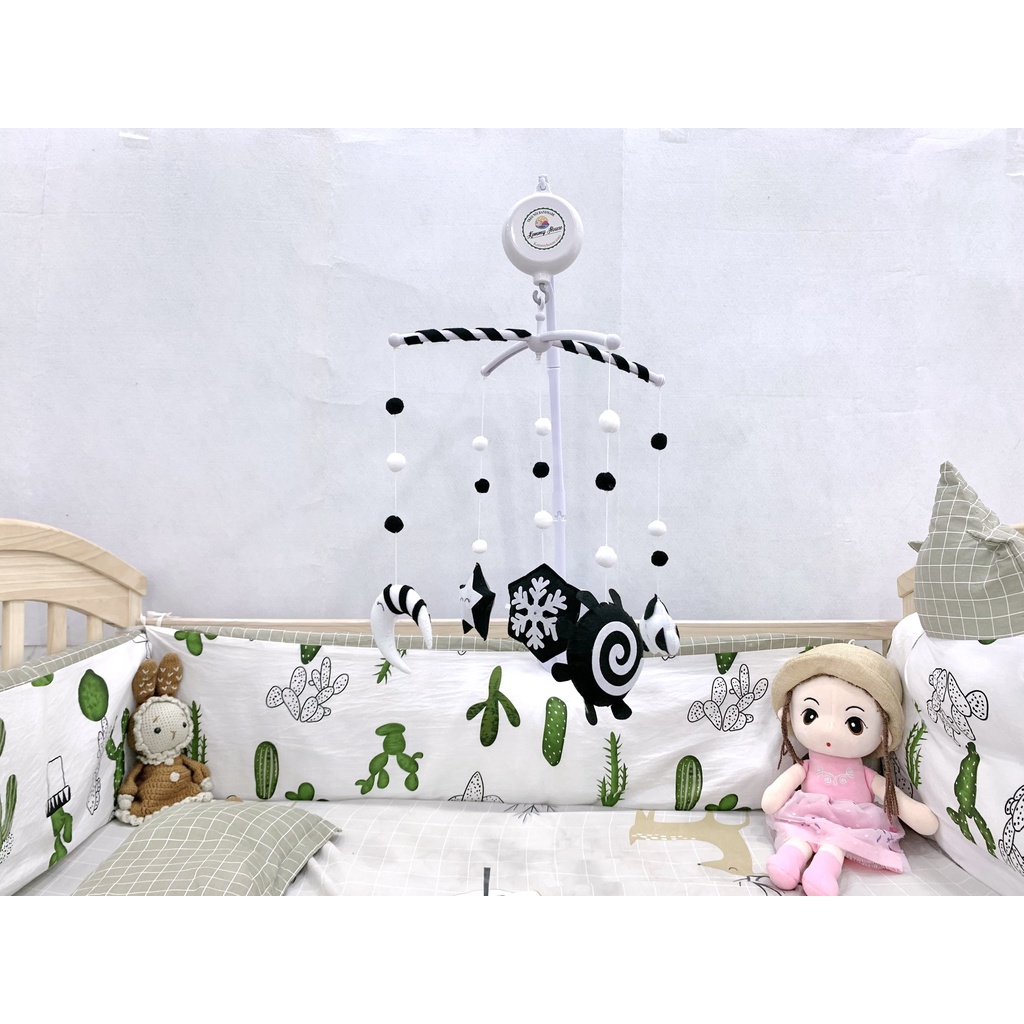 (Handmade)Treo nôi hình hoa tuyết kích thích thị giác cho bé