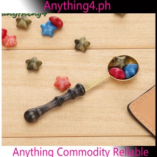 ♚any♚ Convenient Wax Stamp Seal Spoon Vintage Wood Handle Invitation Card Sealing Wax Spoons