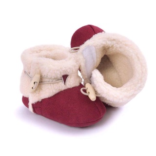 Boot tập đi da lộn đỏ