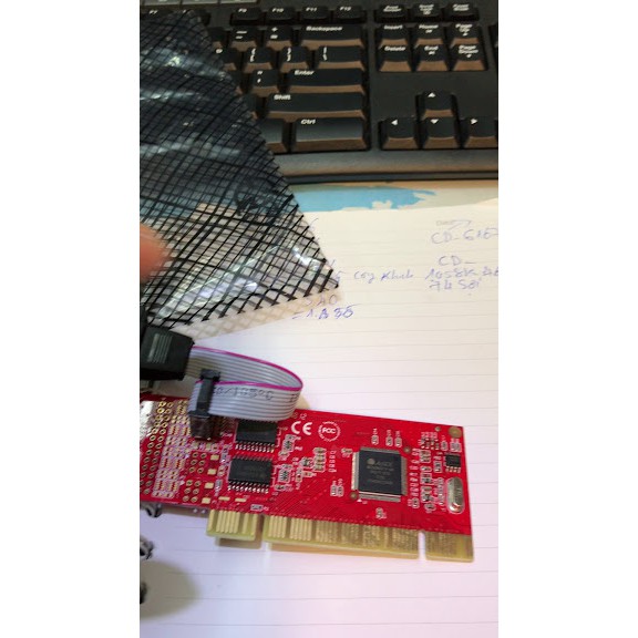 Card chuyển PCI ra 2 COM 9, Card PCI to 2 Rs232 UNITEK Y7503 chính hãng