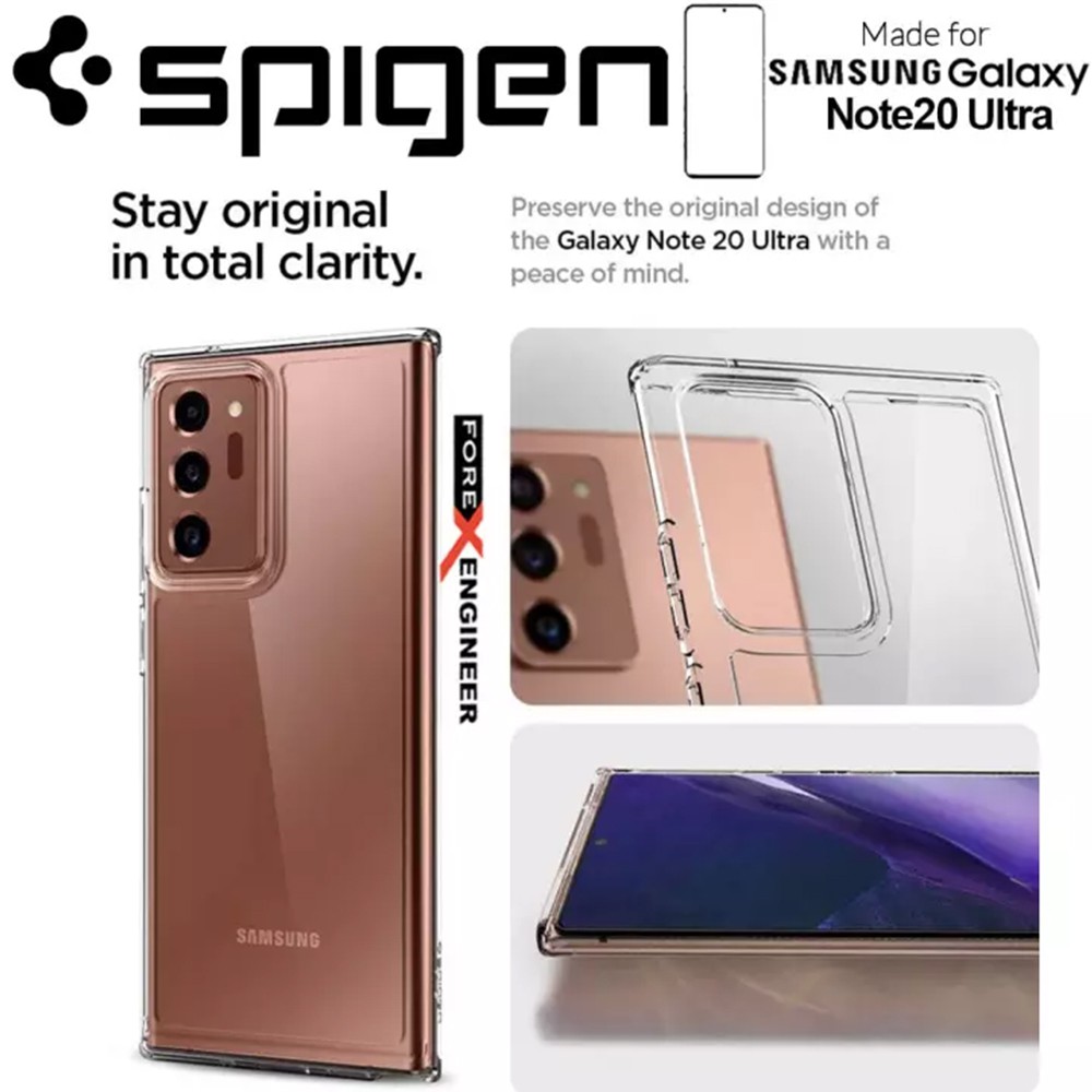 Ốp Lưng Spigen Crystal Hybrid Samsung Galaxy Note 20 / Note 20 Ultra - Chống Sốc Chuẩn Quân Đội Mỹ