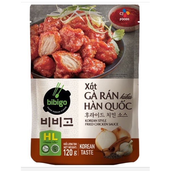 XỐT GÀ RÁN HÀN QUỐC BIBIGO - gói 120gr