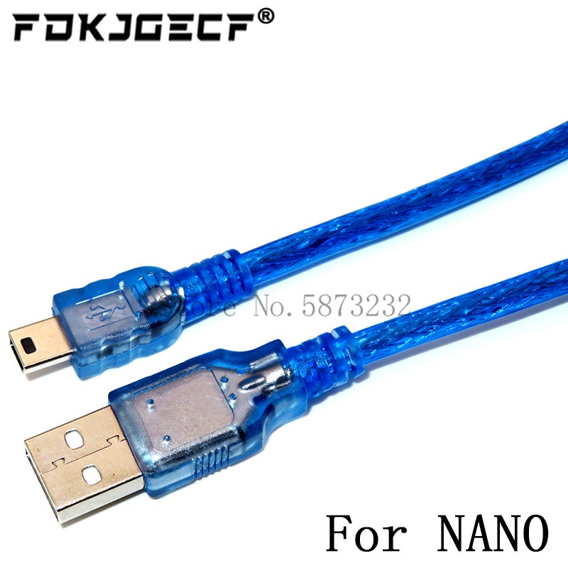 Cáp USB Cao Cấp 30cm Cho Uno r3/Nano/MEGA 2560/Leonardo/Pro Micro/DUE Blue type/Mini USB/Micro USB 0.3m