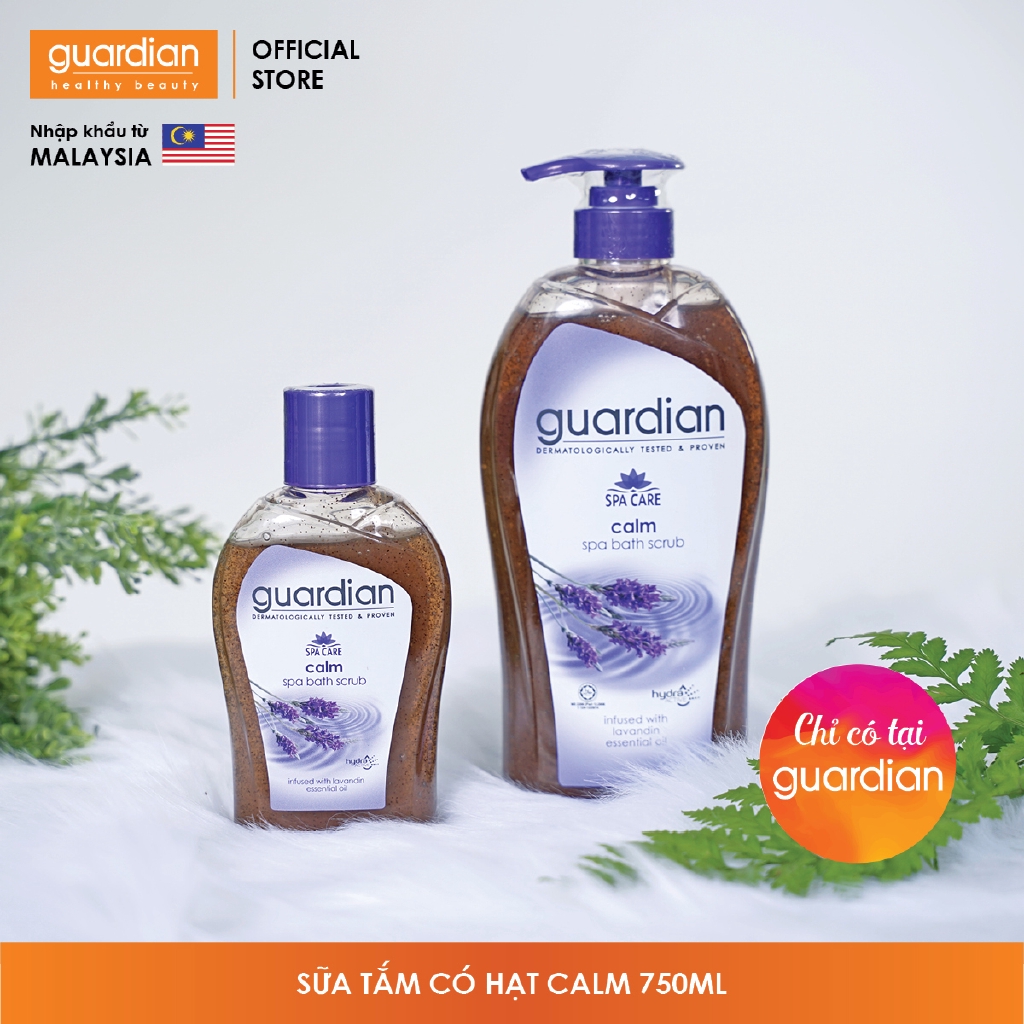 Sữa tắm Guardian có hạt Calm 750ml